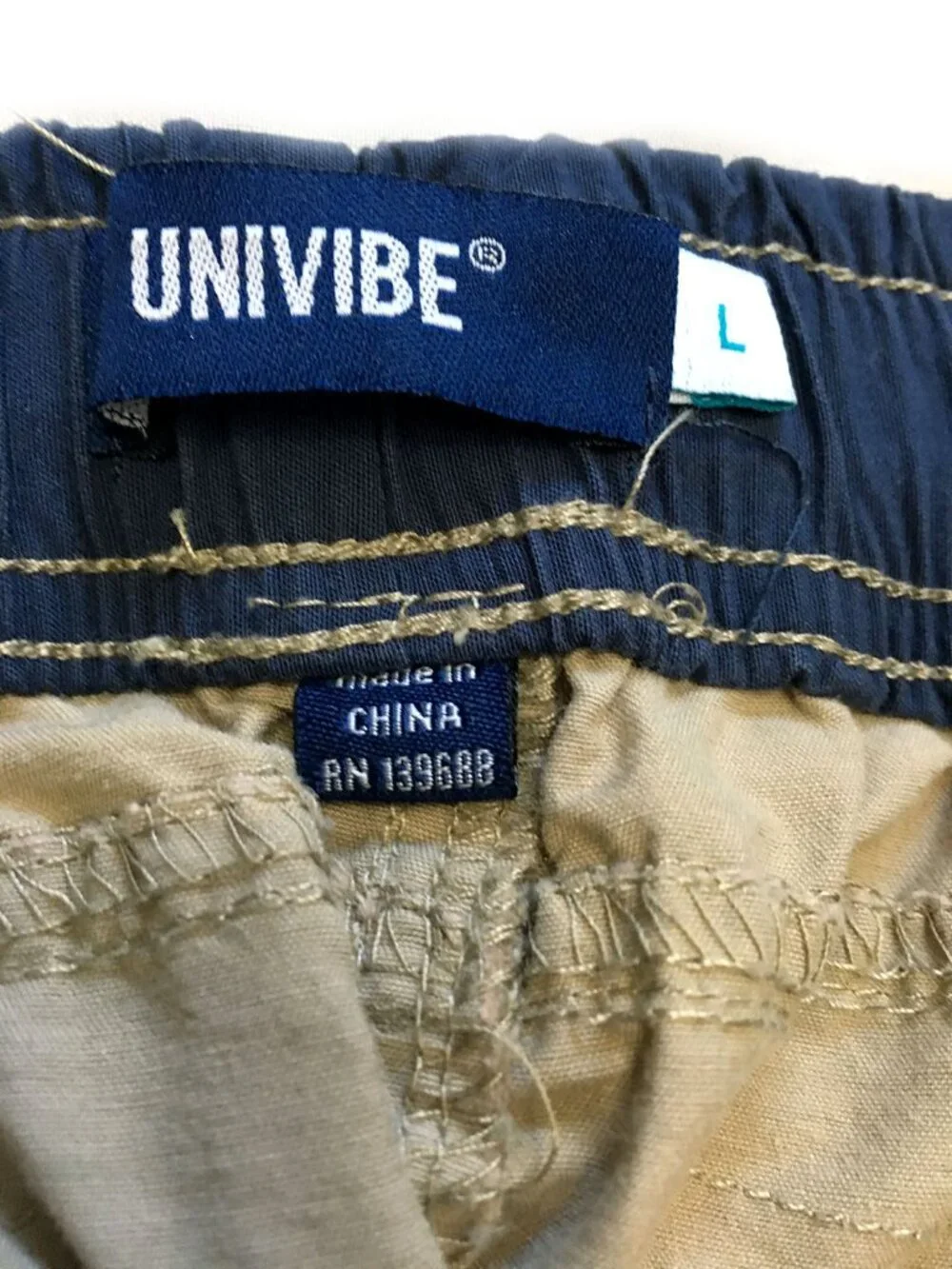 Univibe Boy's Tan Cargo Shorts Size large